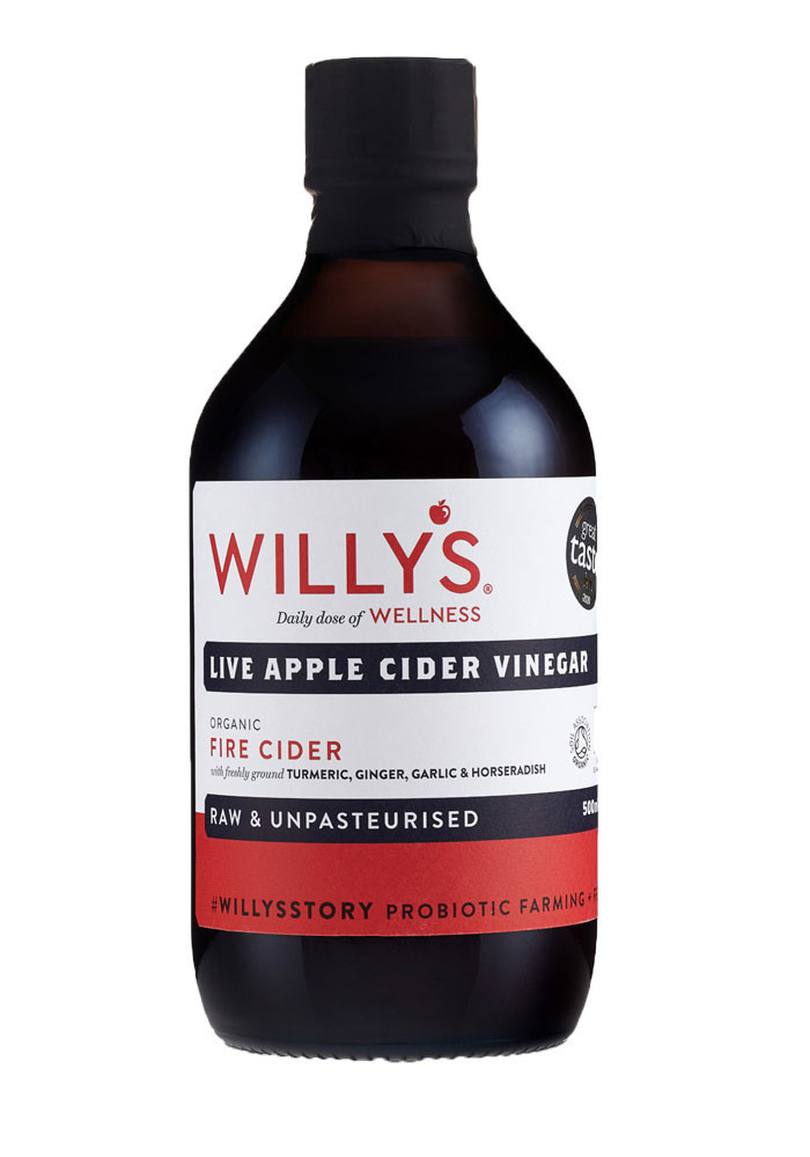 Willys organic fire cider apple cider vinegar 500ml