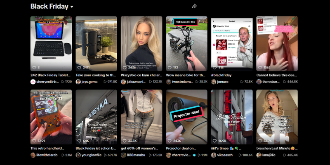 Tik Tok Black Friday